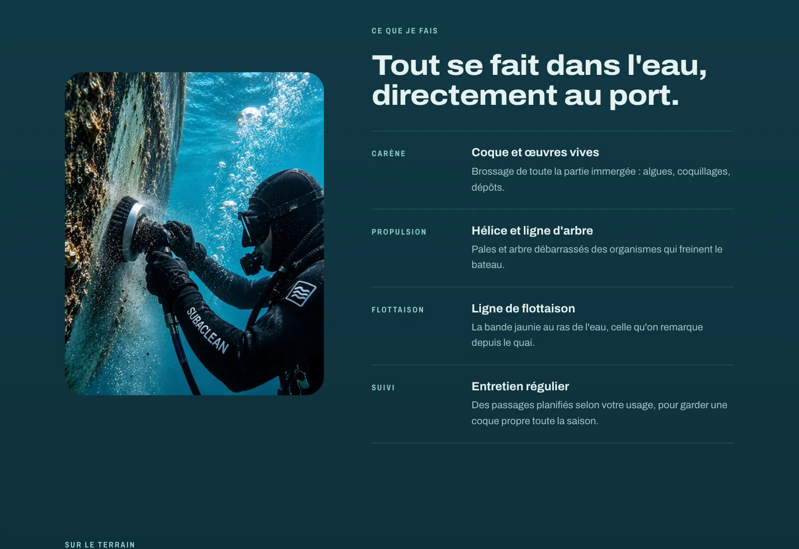 Les prestations, toutes réalisées à flot
