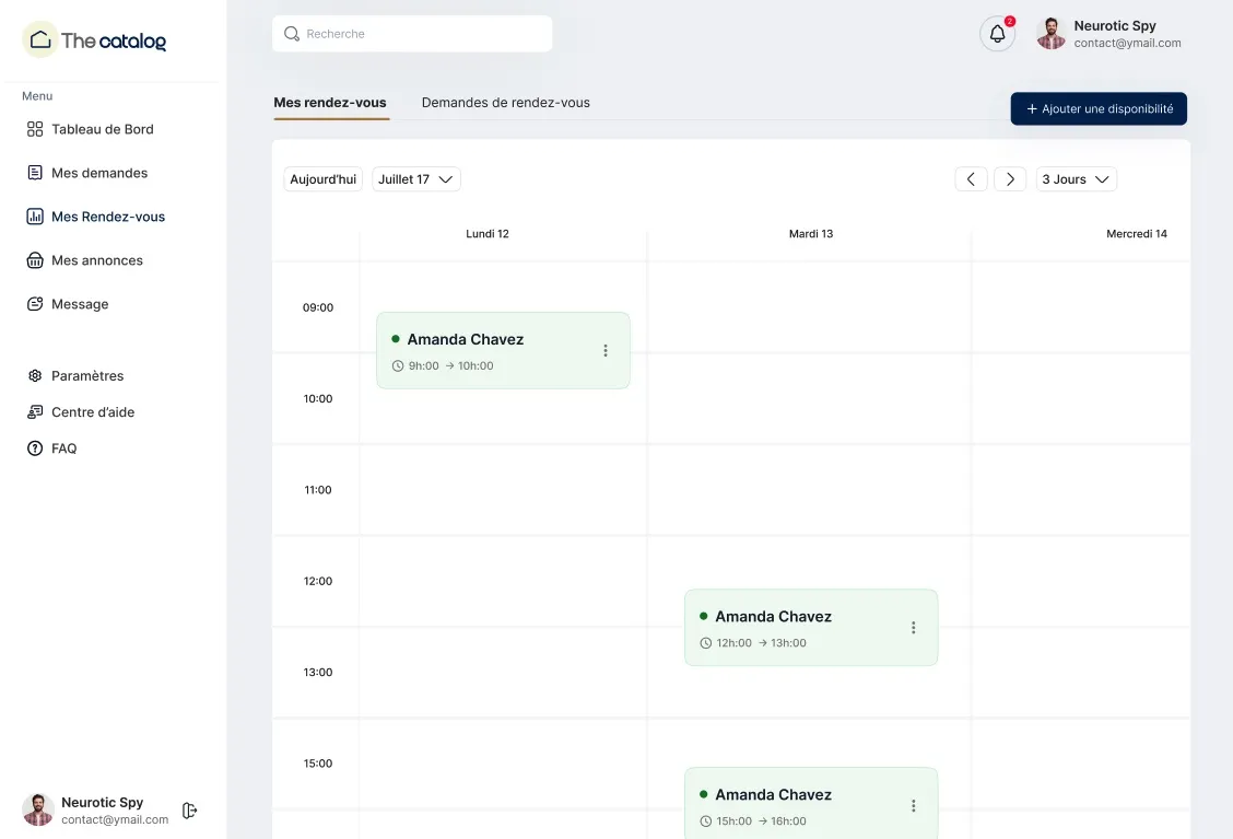 La gestion des rendez-vous